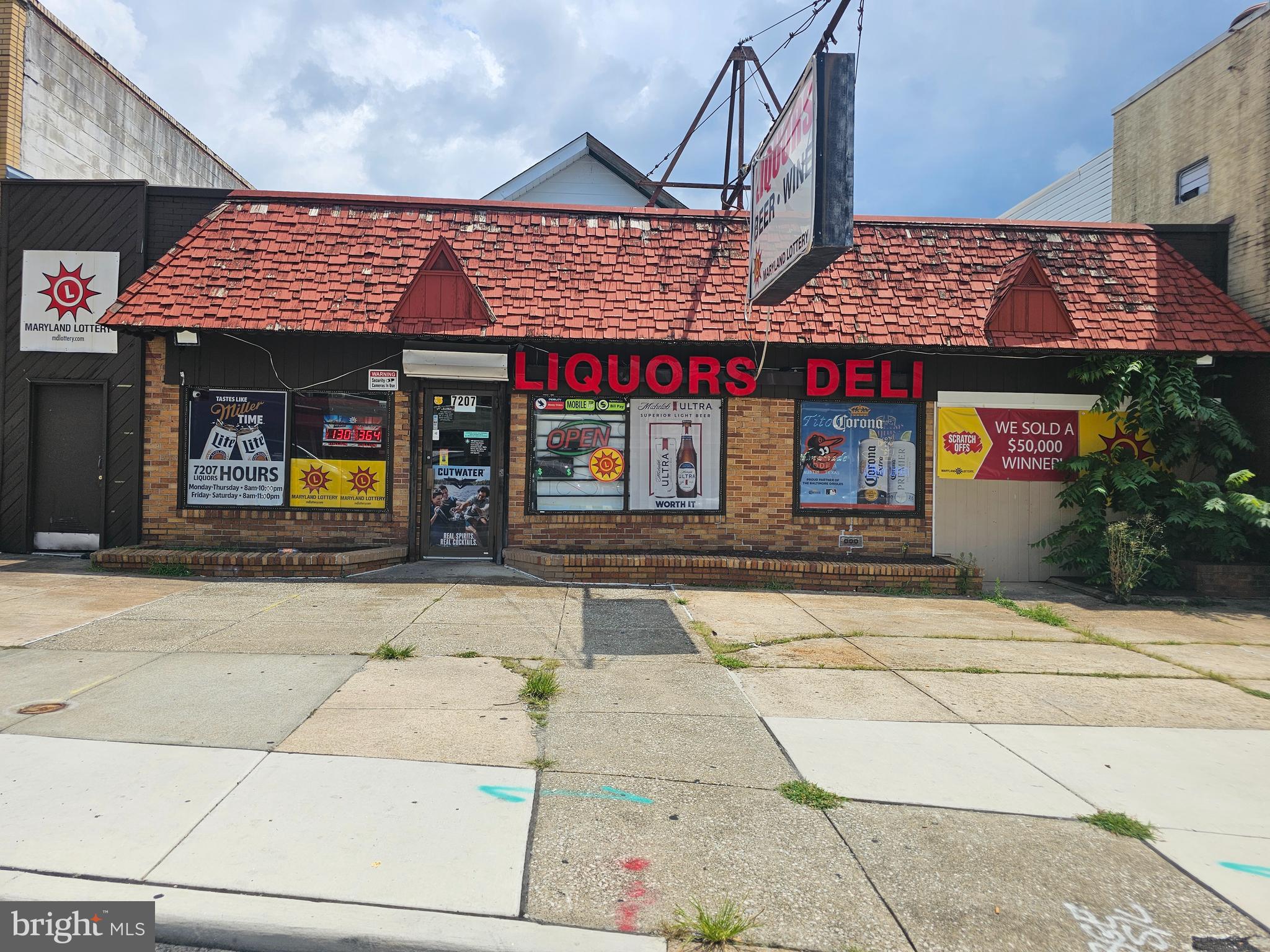 OPPORTUNITY....LOCATION..... Own a 6-day liquor store in one of the best residential and commercial area of Charm City. A spacious 3-bedroom, 2.5-bath apartment unit is available for owner of the business to live or rent it out for additional income to reduce the rent. Monthly rent is 3,000.00 for entire building. INVENTORY COST IS NOT INCLUDED IN ASKING PRICE. Call Listing Agent for all inquiries.