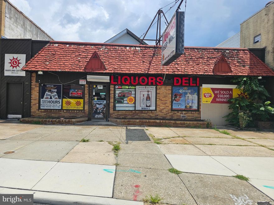 OPPORTUNITY....LOCATION..... Own  a 6-day liquor store in one of the  best residential and commercial area of Charm City.  A spacious 3-bedroom, 2.5-bath apartment unit is available for owner of the business to live or rent it out for additional income to reduce the rent. Monthly rent is 3,000.00 for entire building. INVENTORY COST IS NOT INCLUDED IN ASKING PRICE. Call Listing Agent for all inquiries.