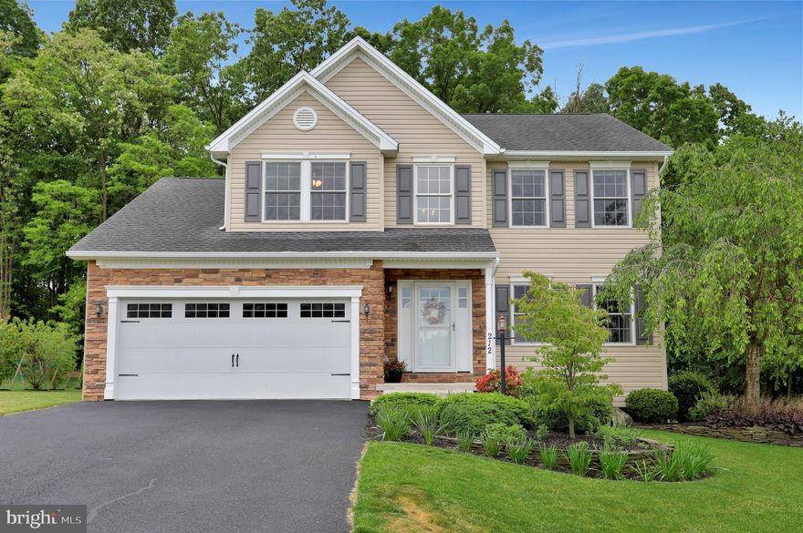 This is the home you have been waiting for! Many upgrades including hardwood flooring in most of the main floor living area and all the bedrooms. "Congoleum" flooring in the kitchen, half bath, and laundry rooms.  The kitchen features quartz countertops and new backsplash. The natural gas fireplace in the sunroom will warm those cool evenings! There are four spacious bedrooms on the second floor, a master bedroom and bath with loads of closet space. The sunroom overlooks the large back yard with two patios and a shed that is 10' x 18' for loads of storage. a home warranty by CINCH Home Services is included with the sale. This home is a must-see, it will not last long!