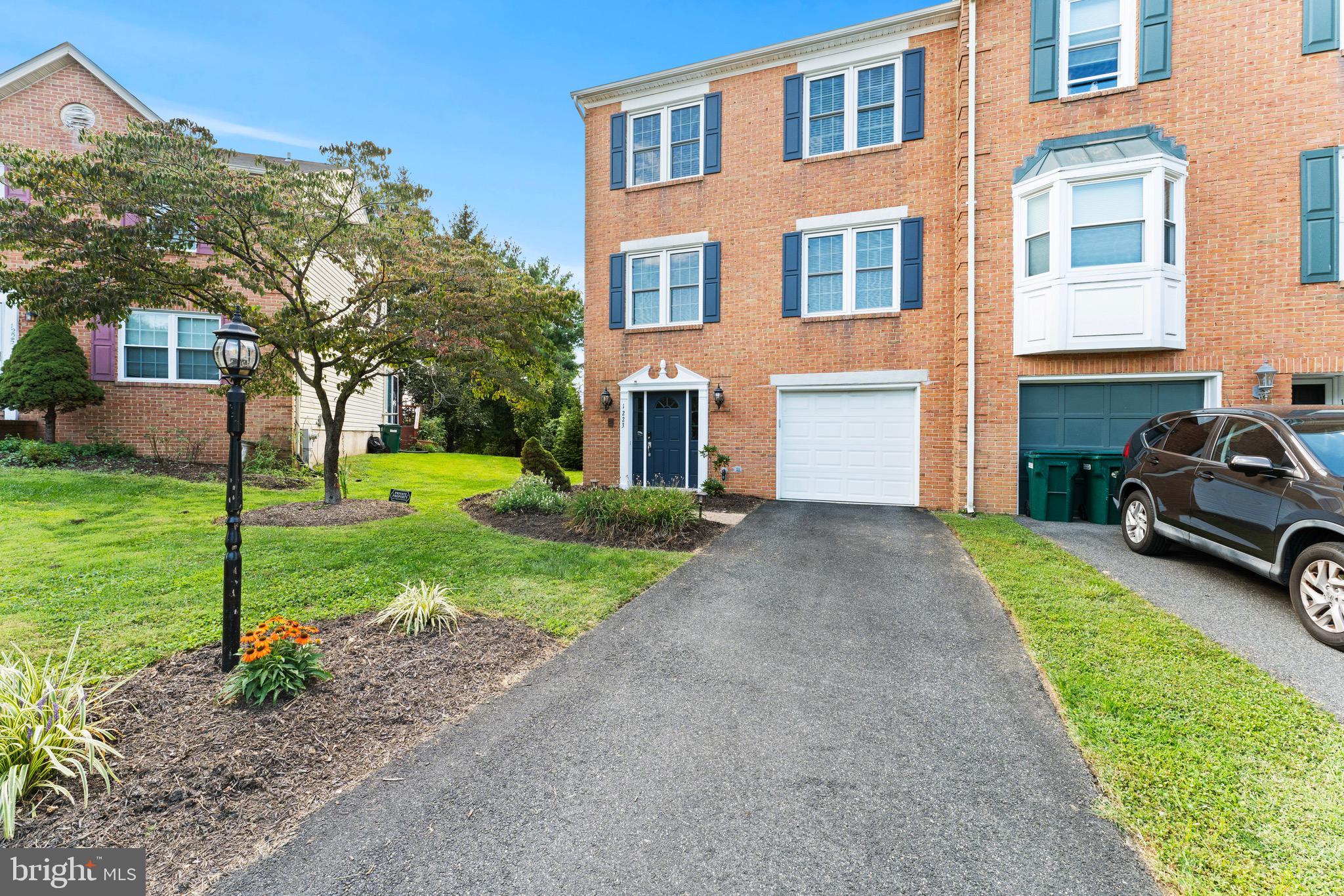 Welcome to 1223 Athens Court, Bel Air, MD 21014! This beautifully maintained brick end-unit townhome with a one-car garage offers three spacious levels of versatile living in one of Bel Air’s most sought-after locations.
On the entry level, you’re greeted by a welcoming foyer that opens to a flexible bonus space – perfect for a cozy family room, home office, playroom, or home gym. This level also includes garage access, laundry, a half bath, and a walkout to the expanded private patio. Thoughtfully planted trees and butterfly bushes add both beauty and privacy, creating a secluded retreat right outside your door.
The main level features an open-concept design where natural light enhances the bright living and dining areas, complemented by a convenient guest bath and a spacious kitchen with abundant cabinets, generous counter space, and newer stainless-steel appliances.Two sliders provide seamless access to the private back deck with elevated views – ideal for relaxing or entertaining.
Upstairs, the luxurious primary suite offers a cozy dual-sided fireplace that warms both the bedroom and the en suite bath. Two additional generously sized bedrooms, a second full bath, and ample closet space complete the top level.
Peace of mind comes with the many thoughtful updates: HVAC (2019), laundry room upgrade with new washer/dryer (2019), fireplace surround (2020), soffits, gutters & downspouts (2020), extended patio (2021), new hot water heater (2023), LED lighting throughout, and freshly sealed driveway (2023).
All of this in a prime Bel Air location – just a short walk to Lib’s Grill, Starbucks, the gym, banking, and more. Tucked into a quiet yet vibrant community, this move-in-ready home truly delivers the perfect balance of comfort, convenience, and privacy.
Please note: Video and audio recording devices are in use on the property.