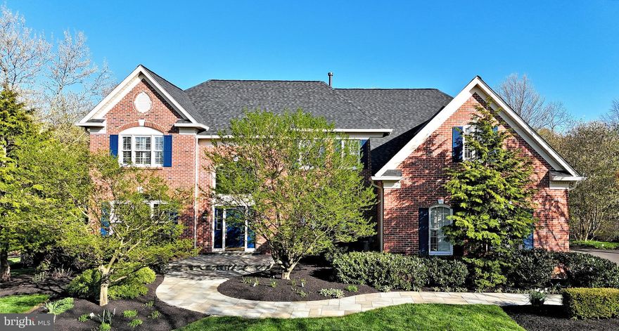 Introducing 743 Calabria Lane. This stunning residence is nestled in the heart of Horsham Township. Situated on over .75 acre with a spacious level lot, this exquisite home offers a perfect blend of luxury and comfort. Upon arrival you'll be greeted by the meticulously landscaped front yard, featuring a custom walkway that leads to an inviting entrance. The timeless brick façade exudes elegance and sets the tone for the well appointed interior. Step through to the two story foyer, and be welcomed to a sense of sophistication and warmth. To the right, a formal dining area awaits, perfect for hosting intimate gatherings and special occasions. To the left, discover a well appointed home office adorned with custom built ins and cabinetry, offering both charm and functionality.
Continuing into the home you'll find yourself in an exceptional space that seamlessly combines the open kitchen and living areas. The gourmet kitchen boasts updated granite countertops and backsplash, complimented by high end appliances.  In addition look for the delightful bow window that overlooks the pool area, adding a touch of tranquility to the culinary experience.
Adjacent to the kitchen, the spacious living area features a warming fireplace with plenty of natural  light above with the vaulted ceilings, creating an inviting atmosphere for entertaining or enjoying quality family time. An additional bonus room, currently utilized as a den/TV area, provides versatile space for relaxation or recreation.  In addition just off this area is a convenient half bath. Completing the main level opposite the kitchen is a full spacious laundry room with an additional refrigerator for easy access.

Lets venture upstairs.  Access the upper level via the dual staircase that overlooks the foyer and opposite the living/kitchen areas. Also a beautiful view of rear yard.  The expansive primary bedroom suite  awaits.  As you enter this space off one side will be a sitting/reading room large enough for a sofa. Custom built ins add charm to this area. Opposite this side is a fully finished room that currently serves as an office. Very bright with natural light and custom built ins. Two large walk-in closets provide ample storage, while the recently updated custom bath (2022) offers luxurious amenities including a beautiful soaking tub and a spacious walk -in shower.
The second floor also features three nicely sized bedrooms, with two sharing a newly updated full bath (2022) and the third boasting its own private ensuite bath also updated in 2022. Each bathroom showcases  tasteful custom finishes, adding to the overall elegance of the home.
Descending to the basement, you'll find a full sized, finished (est. 1,400sq. ft) space many options for entertaining and recreation. A generous living area provides room for sofas, game room items, and more, while a full wet bar invites gatherings with family and friends. Two additional rooms, currently serving as a fitness room and bonus space offer flexibility. A full bath also is located here and a nicely sized unfinished space for seasonal storage, also housing the dual furnaces for the HVAC updated in 2011.  New Roof in 2022. The home also includes a newer hot water heater.

Step outside to the rear yard and discover a true oasis. The heated pool and spa (Anthony built and maintained) beckon for relaxation and enjoyment amidst lush plantings and professionally hardscaped areas. A stand alone spa provides off-season indulgence, while an impressive stone fireplace and custom firepit area set the stage for memorable gatherings with loved ones. The expansive outdoor space has plenty of room for sun and fun making perfect for hosting family and friends.
Close to  excellent dining, entertaining and shopping options with The Promenade Shops, Montgomery  and Ambler/Springhouse areas close by.  Also great nearby schools along with being located in the Horsham School District. Come make this exceptional property yours!