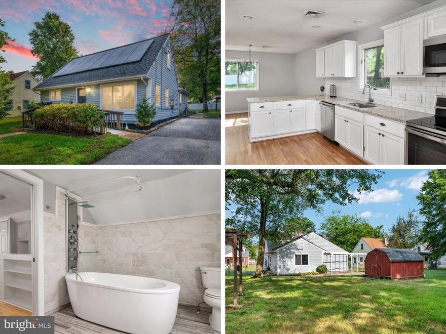 Wonderful Home in Glen Burnie is Available Now!!!  This Updated 4 Bedroom, 3 Full Bathroom Home, has all of the features you have been searching for.  Features include: Stainless Steel Appliances, Granite Countertops, LVP & Bamboo style flooring, Laundry on the Main Floor, Solar Panels, Primary Bedroom Suite with En-Suite featuring a Modern Soaking Tub, a Large Backyard, and So Much More!!   Minutes from Annapolis, Fort Meade, and Baltimore..