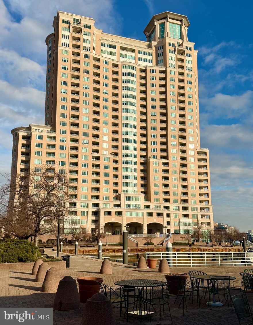 Live the waterfront lifestyle at Harborview! This well-appointed 1-bedroom, 1-bath condo offers beautiful harbor views and an open, light-filled layout. Enjoy a spacious living/ dining area, kitchen, and a generous bedroom with ample closet space. Harborview residents enjoy resort-style amenities including an indoor pool, fitness center, concierge, and 24-hour security. Garage Parking, in- unit Laundry, condo is being offered furnished. Ideally located along the Inner Harbor with easy access to dining, shopping, downtown Baltimore, and major commuter routes. Perfect as a primary residence or city retreat—don’t miss this opportunity to own waterfront living at its best!