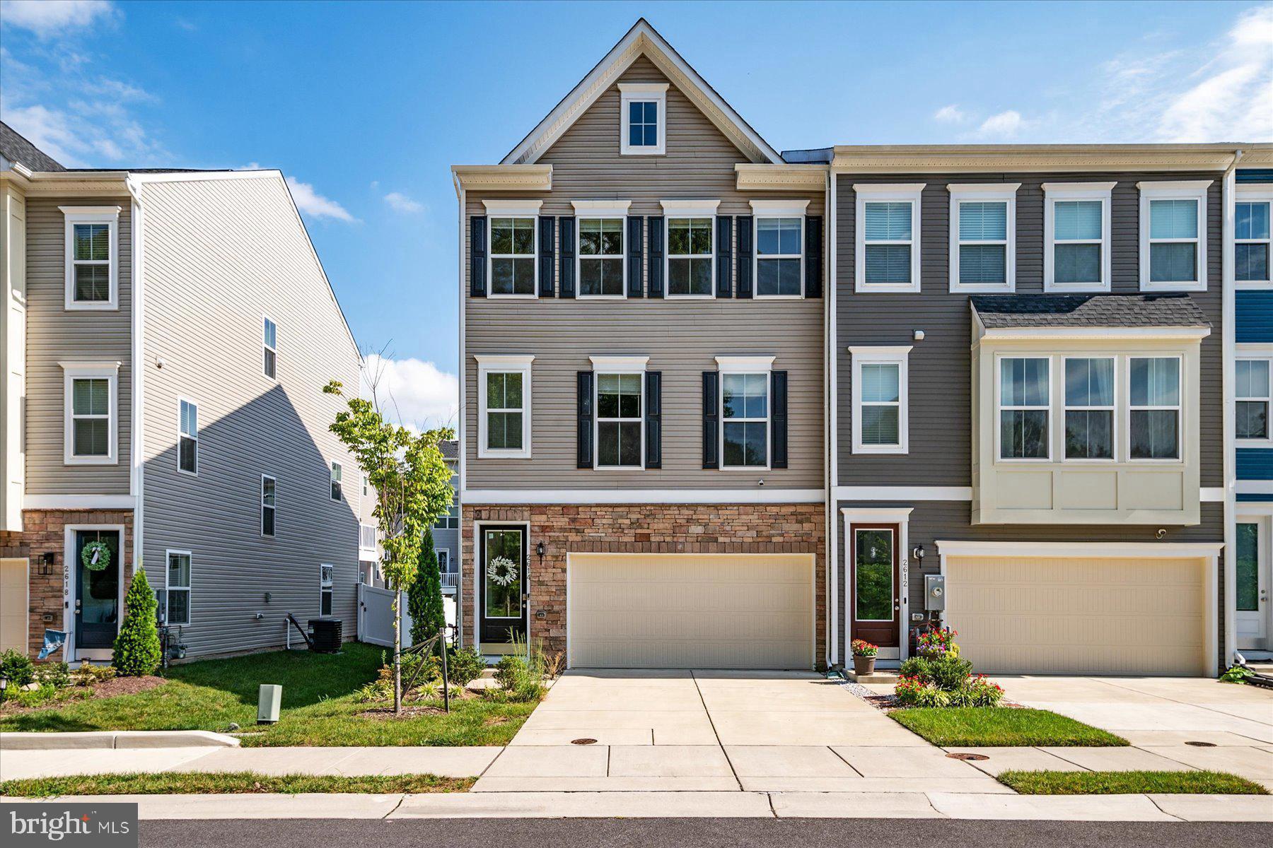 K Hovnanian Homes luxury townhome community just built only 5 years ago. This spacious 4 bedroom, 3.5 bathroom townhome features an extra suite on the main level, partial stone front, gourmet kitchen w/stainless steel appliances, 10 ft. kitchen island and granite counter tops. This beautiful home also features a spacious owners suite w/2 walk in closets and ultra spa bath including rain shower and double bowl vanity. Huge lower level bedroom with full bath is perfect place for in-law suite. Please look through the attached photos to be walked through everything this incredible TH has to offer it's next owner.