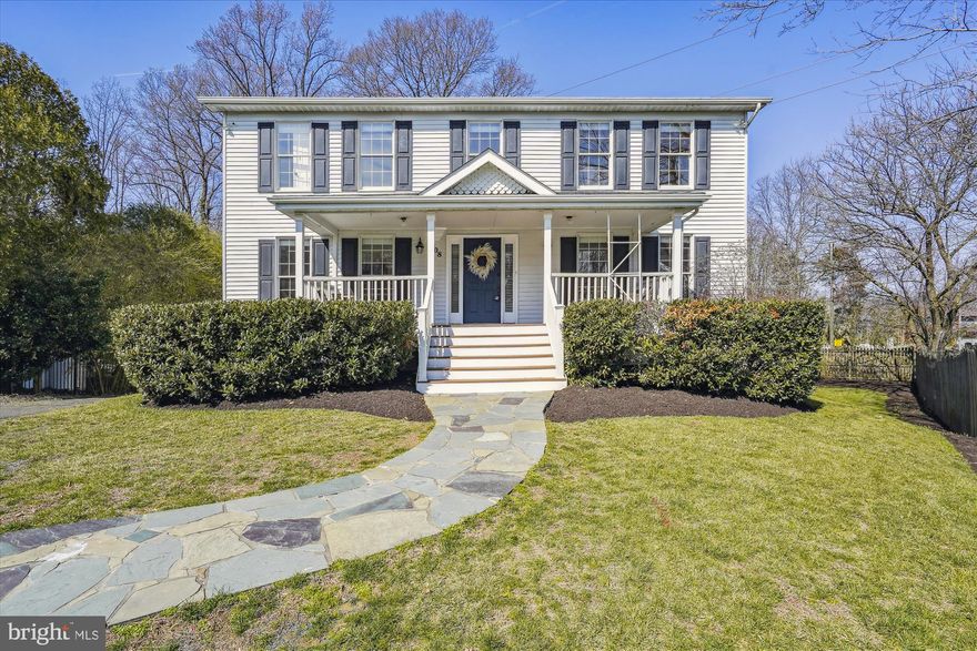 Charming colonial in the Town of Vienna located on a cul-de-sac with communal basketball hoop and direct access to the W&OD trail. Welcoming covered Trex front porch invites you into the center hall colonial with Brazilian Cherry hardwood flooring throughout the main level and upstairs. On the right you’ll find a dining room with chair rail that leads to the updated kitchen with brand new fridge, stainless steel appliances, and peninsula island overlooking the eat-in kitchen and family room. There are French doors to the newly stained deck, with stairs down to the mostly fenced yard backing to the W&OD trail. The yard features a playset that conveys and a ninja climbing set attached to the trees. The main level of the home also features recessed lighting, a wood burning fireplace, a formal living room, powder room and coat closet. Upstairs you’ll find a generous sized primary bedroom suite with two walk-in closets, and an en-suite bath with shower. The three secondary bedrooms each have a closet organizer and share an updated hall bath with tub. The laundry is also located on the bedroom level. The basement features brand new carpet, recessed lighting, and tons of natural light from the walk out level with full size windows with bench storage and doors to the driveway and yard. There’s a 3rd full bath and access to the rear entry 1-car garage with storage. The utility room has some some storage in it.  Updates include: carpet and refrigerator (2023), roof (2022), dishwasher (2022), water heater (2019), furnace (2017). Schools: Vienna Elementary, Thoreau Middle, Madison High School. Vienna Aquatic Membership can convey. Enjoy Town of Vienna living with nearby Vienna Community Center, Waters Field, Crumbl, Church Street, and all of the restaurants and town events!  Viva Vienna, Oktoberfest, Taste of Vienna, and more!