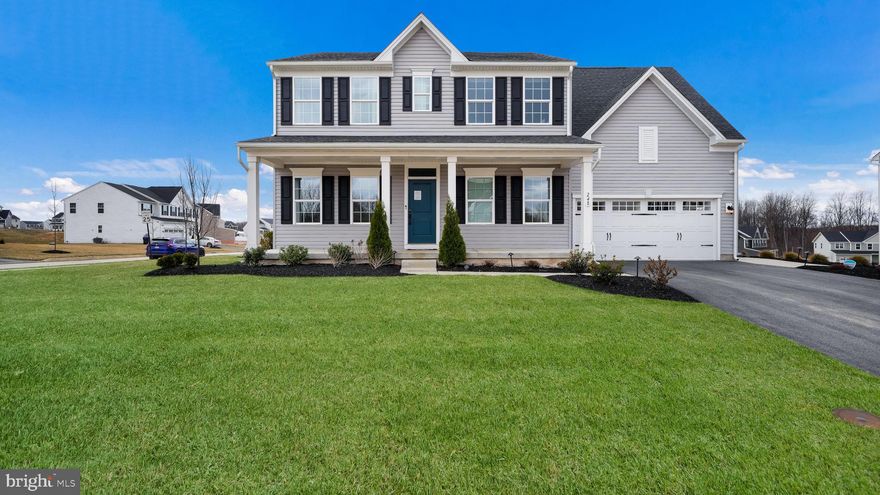 Model Home for Sale – Move-In Ready! Welcome to 248 Chastain Drive in the newly completed Chestnut Ridge community! This stunning 4 bedroom, 2.5 bath home with a 2 car garage has never been lived in and is ready for immediate occupancy. Situated on one of the community’s most desirable homesites, backing to scenic common ground, offering privacy and beautiful views. The inviting large front porch is perfect for enjoying your morning coffee or evening relaxation. Step inside to find a flex room to your left — ideal for a home office or cozy reading nook. The home features a true open-concept layout, designed for today’s modern lifestyle. The spacious family room seamlessly flows into the heart of the home — the kitchen — a chef’s dream with a large center island, quartz countertops, stainless steel appliances, gas cooking, and an abundance of cabinet and counter space. Adjacent is a bright breakfast area with sliding doors that lead to a composite deck, perfect for outdoor entertainment. The mudroom includes a custom built-in drop zone for added convenience. Head upstairs via upgraded oak stairs with white balusters to find the primary suite featuring recessed lighting, two walk-in closets, and a ceiling fan rough-in. The primary bath offers dual sinks, ceramic tile flooring, a spacious shower stall, linen closet, and a private water closet. Three additional bedrooms, a full bath, and a laundry room round out the second floor. But that's not all! The finished basement provides a fantastic space for entertainment, family gatherings, or even a home gym or theater room. Additional highlights include luxury vinyl plank flooring, 9-foot ceilings on the first floor, custom paint throughout, a walkable community with a large playground, sport court and open green space. Don’t miss your opportunity to own this showcase home in Chestnut Ridge. Schedule your private showing today and make 248 Chastain Drive your next place to call home!