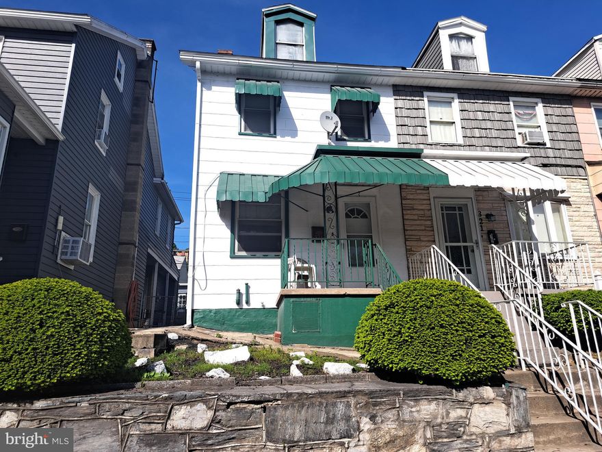 NOW is your opportunity to buy and move into this 3BR 1 Bath 2.5-story cozy home in the community of Steelton.  A few of your handy special touches here and there will make this your . . . HOME SWEET HOME. You will love the relaxing moments spent on the front porch as well as entertaining family and friends in the well cared for spacious backyard.  The living room, formal dining room lead to an eat in kitchen with plenty of cabinets! 1st floor full bathroom. Your unique ideas and handy work for the upper levels will create a bright and tailored layout for your family. The rear bedroom has access to a balcony. Great news, the roof was replaced in 2015. INVESTORS don't sleep on this one. Prospective tenants are everywhere! Directly across the street is a unique building encased with glass mosaic artistry. A masterpiece and one of many upgrades in the area. Check out the happenings in the Boro of Steelton. Steelworks Complex and groundbreaking for the Hamilton Health Center. . . .  Let’s go ROLLERS! #Steeltonproud. Come be a part of "The Little Town With a Big Heart". Priced with 1st time home buyers in mind. Schedule your showing now. Walking distance to public transportation, restaurants, drug store and many local conveniences.