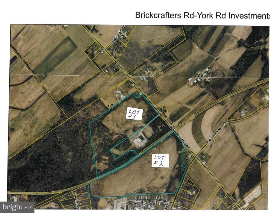 Industrial zoned parcel with road frontage 
Additional  44+ acres Lot #2 acres available See MLS# PAAD2023606