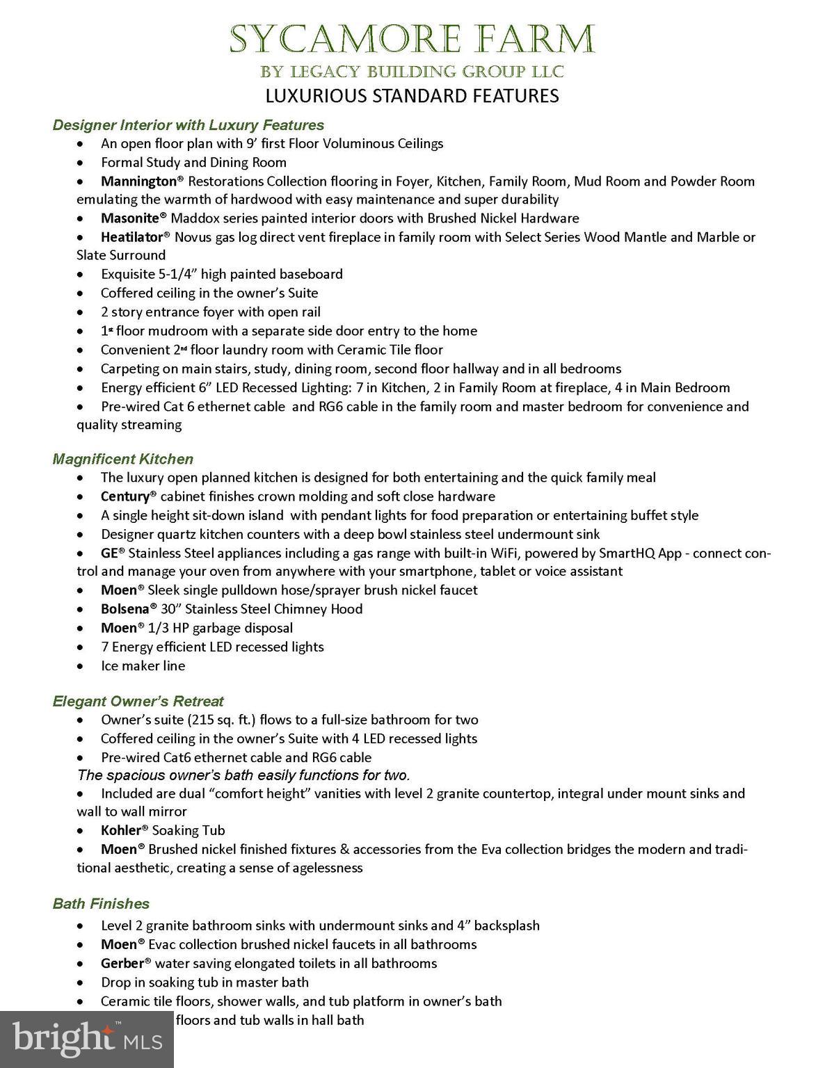 SYCAMORE FARM - Residential