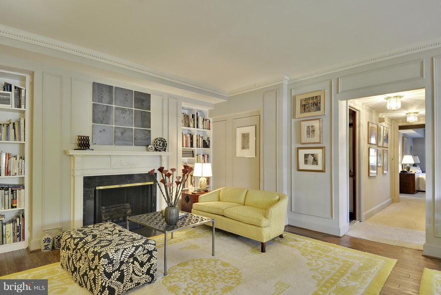 Enjoy living in one of Baltimore's most elegant, full service condominium building, The Warrington-A spacious 2 BRM-2 bath unit with over 1800 square feet with north & west views-Valet parking with 1 deeded garage space-Old world details throughout-Gleaming wood floors-Decorative molding and high ceilings-Excellent proportions for entertaining-Ready for your decorating ideas-A real gem.