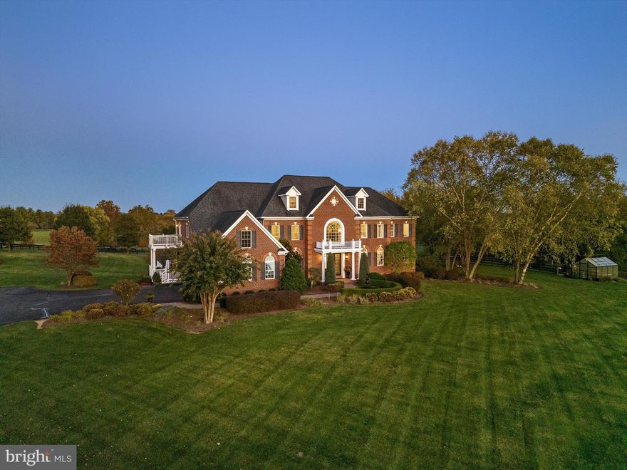 Welcome to this stunning custom estate home nestled on over 12 acres in desirable Catoctin Creeks surrounded by high-end custom homes on large parcels.  Over 7,100 square feet, this exquisite property offers a perfect blend of luxury and comfort, making it an ideal retreat for those seeking a private and serene lifestyle.  Perfectly sited to enjoy mountain and pastoral views.  As you step through the grand two-story entryway, you are greeted by the elegant double staircases with the two-story family room just beyond. Formal living and dining rooms, main-level study plus a light-filled sunroom to enjoy the views.  The main level boasts a gourmet kitchen equipped with Sub Zero refrigerator (2020), dual dishwashers, a 48” Jenn-Air double oven with 6 burner gas range.  Rare 5 bedrooms with 4 baths upstairs. Primary bedroom with sitting room, tray ceiling and a Juliet balcony.  Property is in Land Use--Seller shall not be responsible for rollback taxes.

The walkout lower level includes a 6th bedroom, (in-law suite), recreation room and wetbar.