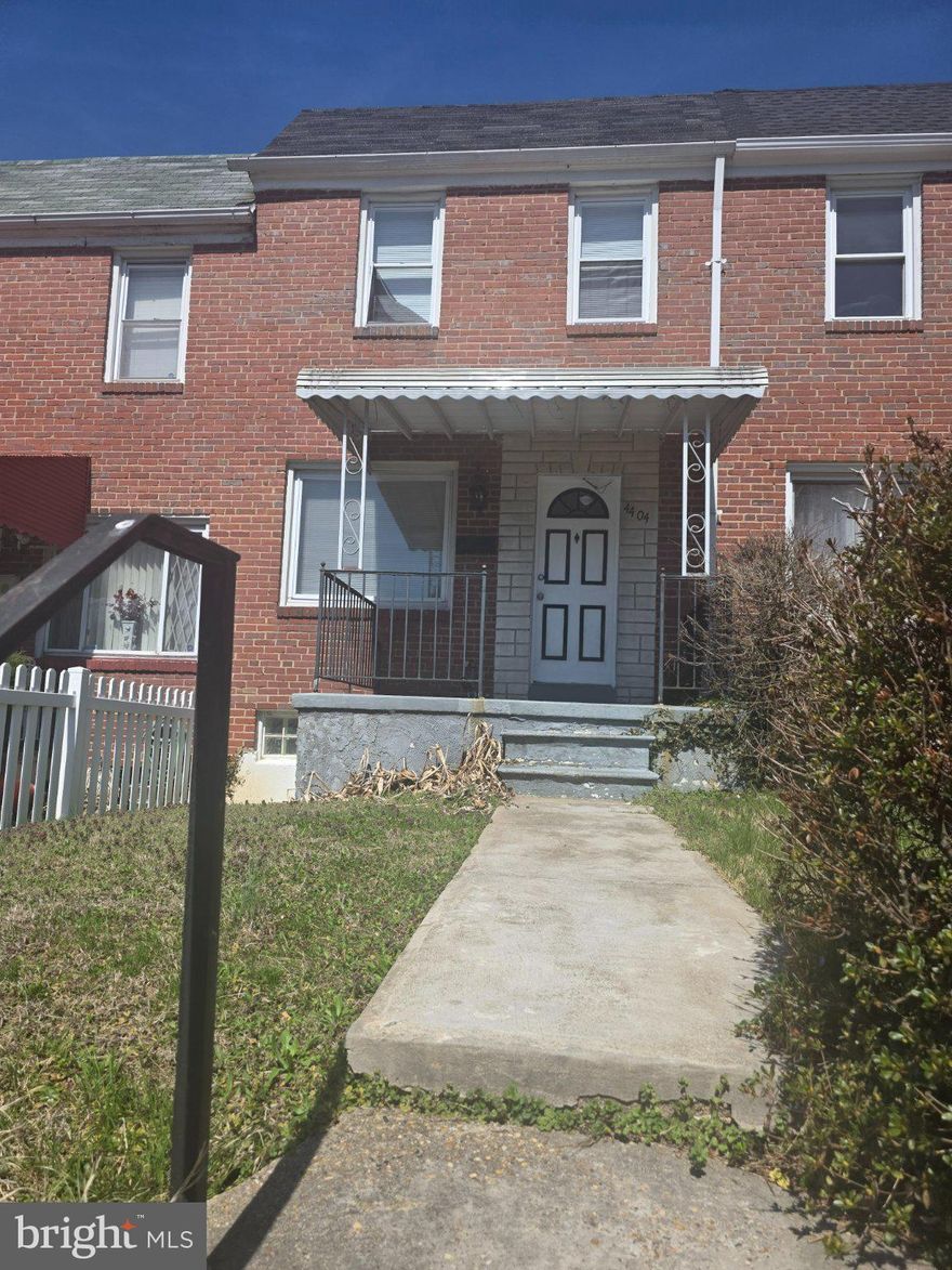 Attention investors or buyers seeking a multi-property opportunity. The owner is looking to sell this as a dual home package deal, in conjunction with 403 S. August Ave Baltimore, MD 21229 MLS#  MDBA2209382. Well-maintained townhome located in a highly sought-after community, offering convenient access to schools, shopping, public transportation, and major highways. This home shows well and is being sold as-is, presenting a great opportunity for buyers seeking value and comfort.
The property features spacious rooms with thoughtful decorative touches throughout, creating a warm and inviting atmosphere. Home boasts beautiful hardwood flooring . All appliances convey with the home, making this a truly move-in-ready opportunity.
Don’t miss your chance to own this well-cared-for and updated townhome in a prime location!