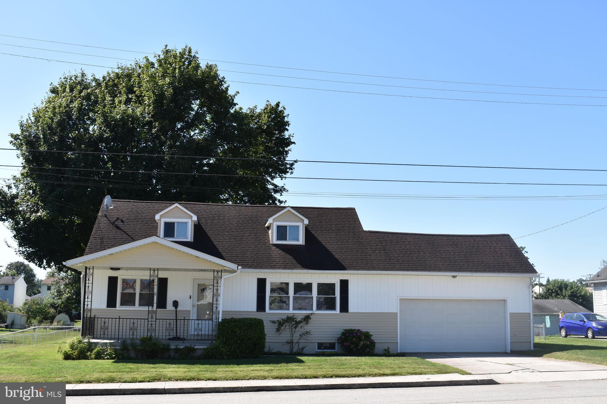 4 bedroom Cape Cod with 2 full baths in Southwestern Schools with great outdoor living space. This well maintained home sits on almost half an acre of land. Fenced in back yard features huge open area for games and relaxing, built in brick BBQ and fire pit, large deck, and bonus building. Bonus building is split into 3 sections, all on concrete with block walls. One area works perfectly as a shed for outdoor equipment, another as a utility or storage room, the third and largest area is currently used as a 2 room workshop but could easily be converted into a he/she-shed, a favorite place for the kids to hang out, etc. The first floor has 2 bedrooms, 1 full bath, eat in kitchen and living room. Upstairs are 2 more bedrooms with built in cabinets and extra storage and 1 more full bath. The basement has a carpeted den, a separate room with wet bar, and a large utilities room with storage and a second access door with walk up stairs to the garage. Expected availabilty for showings starting Saturday August 23rd in the late morning/early afternoon.