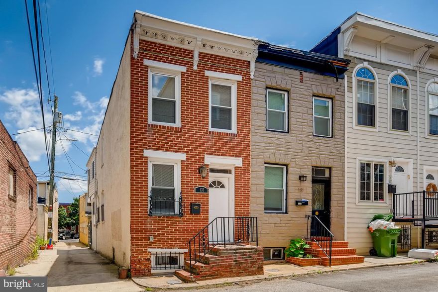 Welcome to 133 N Duncan St - your gorgeous, brick-front, end of group 2 bedroom, 2 bath home in convenient Butcher's Hill! This elegantly renovated home offers luxury living combined with classical Baltimore charm. Exposed brick walls, iron stair railings, ornate chandeliers, and refinished hardwoods remind you of exquisite craftsmanship. Gourmet kitchen with granite countertops, stainless steel appliances, LED light fixtures, recessed lighting and renovated baths offer conveniences to enhance your living. Upstairs offers two bedrooms with ceiling fans and two full baths. Stackable laundry unit (washer-dryer) conveniently located on upper level. Top of the line newer Carrier HVAC system. Home Warranty offered. Basement (unfinished, low height) offers space for storage and utilities. Concrete pad in fenced backyard offers space for outdoor enjoyment. Short walk away from the Johns Hopkins Medical Campus and in close proximity to numerous fine options for shopping, dining, entertainment, and recreation in and around Patterson Park, Upper Fells Point, and Baltimore waterfront. This home is not to be missed - make an appointment to tour today!