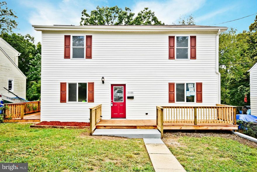 Stunning Renovation w/4Br s, 3 Full Bath . Gorgeous Kitchen with 36  Cabinets, SAMSUNG SS Appliances, Custom Back Splash. Brand New Hardwood and High End carpet in bedrooms. All New siding, New windows, New Doors, New water heater, New central AC System ,New Roof, New electric, and New Plumbing. Crown Molding & Recess Lighting. Walk To Metro.This home is practically Brand New. This is a Must See..