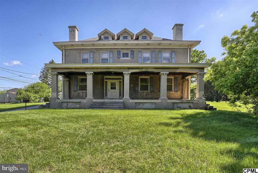 Fantastic historic property! Amazing fireplaces, room sizes, Birds Eye Maple trim, HW floors & pocket doors. Striking architectural detail. 1 of a kind "Mansion" formerly the "Kelker Estate". Second 2 story home on property is 1224 sq. ft. Both homes need TLC & being sold "as is". This property has been lovingly owned by same family since 1952! An amazing opportunity to own a piece of history. 2nd home great for extended family.