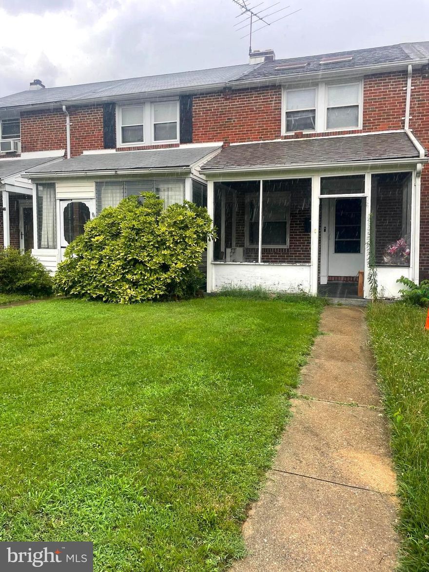 Attention all investors and savvy home buyers. This two-bedroom-one bath home is located in the Morell Park section of Baltimore City. This home is waiting for it's new owner to add their own touch. This property is the perfect flip , starter home, or rental property. It's location is convenient to major roads, highways ,and shopping strips. Property is being sold as-is seller will make no repairs.  Schedule your tour today.