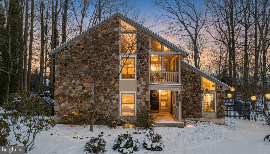 Nestled along a quiet, wooded street in the highly desirable Edenridge neighborhood in North Wilmington, this architecturally distinctive contemporary home delivers a lifestyle defined by space, light, and privacy. Thoughtfully designed for elevated everyday living and memorable entertaining, the residence seamlessly combines modern improvements with timeless design and a serene natural setting.

Inside 722 Foxdale rd, dramatic ceiling heights and an open layout immediately set the tone. The main living area feels both grand and welcoming, and flowing effortlessly into the dining space—ideal for intimate dinners or lively gatherings. A sculptural spiral staircase adds visual intrigue and leads to a bright loft, perfectly suited for a private office, reading lounge, or creative workspace. New windows have been installed, fresh coat of paint throughout and updated flooring as well. 

The kitchen anchors the home with its open-concept design newer countertops, featuring a center island and direct sight-lines to the expansive living area room centered around a classic masonry wood-burning fireplace. Large windows throughout frame views of mature trees and the secluded backyard, blurring the lines between interior comfort and the surrounding landscape,

The upper level is designed for rest and retreat. The primary suite offers volume and privacy with vaulted ceilings, a versatile sitting or dressing area, and direct access to a private porch overlooking the treelined street and wooded grounds where you can enjoy your morning coffee or your evening glass of your beverage of choice. Three additional generously sized bedrooms, a hall bath with skylight, and abundant natural light complete the level, reinforcing the home’s unique, non-traditional floor plan.

Downstairs, the finished lower level expands the living space with a custom bar and flexible recreation area—ideal for entertaining, hosting guests, or enjoying cozy nights in.

Outdoor living is equally impressive. Multiple decks invite dining, lounging, and entertaining, all overlooking a beautiful saltwater in-ground pool with recently upgraded equipment. Mature landscaping and a fenced yard create a peaceful, resort-like atmosphere rarely found so close to everyday conveniences with newly installed slate chip walkways both in the front and side. The property also features a two-car garage with epoxy flooring, complemented by ample parking in the driveway and convenient on-street parking for guests.

Recent highlights include:
HVAC system replaced in 2022 and converted from oil to natural gas
Saltwater pool with updated equipment
Roof approximately 10 years old

Situated on a spacious lot in Brandywine Hundred, this home offers privacy and tranquility while remaining just minutes from Greenville, the Route 202 shopping corridor, downtown Wilmington, and I-95.

Bold in design, meticulously cared for, and perfectly suited for entertaining, 722 Foxdale Road is a standout of luxury living in Edenridge offering best appreciated in person. This home is truly move in ready.  Don't miss out on this amazing home come by this weekend during our open houses to view and fall in love.