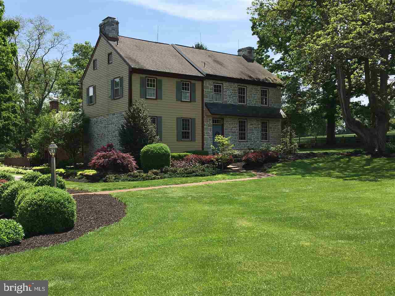One of a kind estate perfectly situated on 65+ beautiful acres in Cumberland County. Featuring a late 1700's era restored half Georgian style home w/most of the original character still intact. Large walk-in style fireplace, wide plank pine wood floors, large dining room w/original handmade corner cabinet, 5 total fireplaces, hand crafted woodwork, summer kitchen, tavern style entertainment bar, porch and brick patio, bank barn, oversized garage. Lovingly cared for over the past 45+ years by current owner.