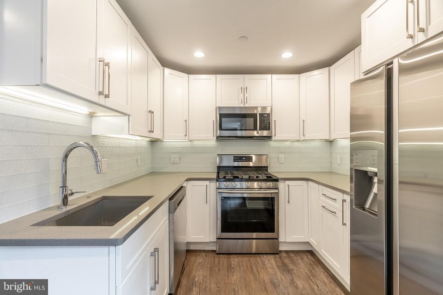 Welcome to Valletta, where style, luxury and comfort come first. This beautiful new construction condo unit includes finishes and features that will delight, from the hardwood flooring, high ceilings, recessed lighting and large windows for ample natural light. The open living and dining room floor plan accommodates any furniture arrangement and include access to a spacious patio area, as well as naturally showcasing the gourmet kitchen, complete with gorgeous counter-tops, stainless steel appliances, under cabinet lighting and beautifully tiled back-splash. The first floor also includes a lovely master suite, complete with a large closet and luxurious en-suite bathroom with custom tiled shower with frame-less glass enclosure, tiled flooring and stylish vanity. A quick trip downstairs reveals two spacious light filled bedrooms with ample closet space, a conveniently located laundry closet and hall bath with tiled shower. Found in the heart of Society Hill, Valletta is just steps away from a variety of shops, eateries and more- all of this, with a tax abatement pending? Don't wait, see it today! Parking is available for an additional $35,000"