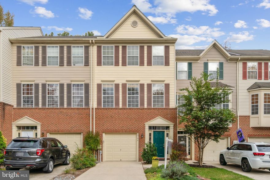 Welcome to the serene setting of this 3-Level Townhome with rear Bump-out on all levels! Private, backing to woods, with garage, assigned parking across from the unit and plenty of guest parking. Two primary suites on the top level with vaulted ceilings on both sides. Roof replaced in 2019, Water Heater 2024, Furnace/AC 2012, Kitchen Appliances 2020, Cambria Quartz Counters 2018, and attic spray-foam insulated in 2018.  Professionally painted and steam cleaned flooring throughout! Amenities include multiple outdoor pools/indoor pool, a fitness center, a community center, walking paths, a nature trail, tot lots, and so much more! Easy access to major commuter routes including 100, 32, 95, and Route 3. The MARC train station down the road along with BWI Airport. Move right in and enjoy now!