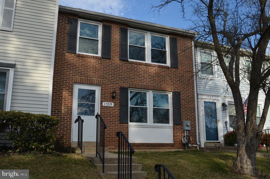 Welcome home to 1739 Northridge Lane! This beautiful brick-front townhome in sought after Frederick, MD has been beautifully updated and ready for you to move in!  Brand new windows! HVAC <2 yrs old! Brand new carpet! Step inside this charming home to discover freshly painted interior throughout complemented by all new carpeting creating a warm and inviting home! The brand new windows allow natural light to flood the home in all rooms. Upstairs has 3 bedrooms and a full bath and the spacious primary bedroom has a nice-sized walk-in closet and an office nook. 
The main level has a large living room and kitchen with stainless appliances and large eating area. Sliding glass door leads to a nice patio to enjoy the summer months and a fully-fenced yard with newer large shed and space for a garden. 
Finished lower level offers a versatile space that can be tailored to your needs - whether it's a recreation room or home office space plus a large laundry and storage area. Newer HVAC system less than 2 years old (both indoor and outdoor units)! Roof is only about 7 years old! All ducts just professionally cleaned! 
Located in a vibrant community with a tot lot playgrounds, tennis courts, baseball field and plenty of space to walk with easy access to local amenities, shopping, dining options and minutes to downtown Frederick, Baker Park, Fort Detrick and major highways. Welcome Home! Property being sold AS-IS. Ask about the
2.9% ASSUMABLE LOAN!!