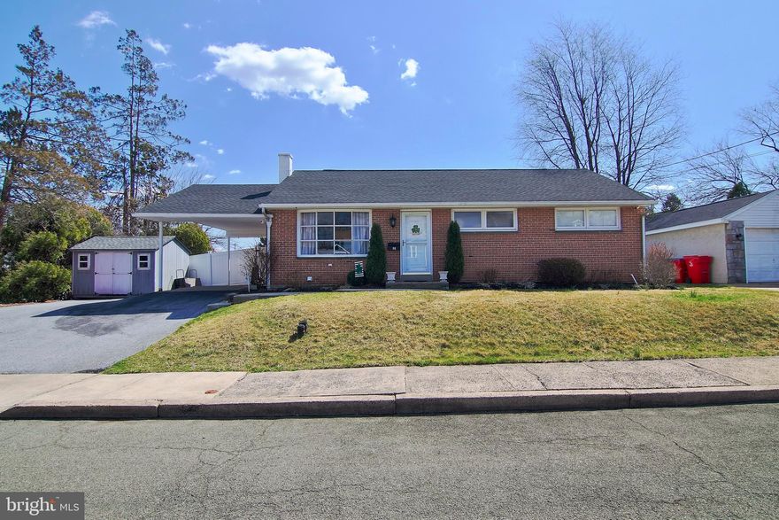 * Multiple offers received. Seller is asking for highest and best Monday 3/31 @ 12pm. Situated on a no-through street in West Pottsgrove Township sits this move-in-ready ranch home. One floor living with hardwood flooring and recent updates! Living room features large front window and gorgeous barn doors. Spacious eat-in-kitchen offers granite counters, open shelving, stainless appliances, tile backsplash, table area and slider to the back yard. Proceeding down the hallway there are three bedrooms and an updated full bath with accent vanity and tile tub surround. The partially finished basement has stained concrete floors, bar area and separate storage/laundry area with Bilco access. There is a radon mitigation system and professional waterproofing. The seller has had central air conditioning installed. The back yard is an oasis with new privacy fence and fire pit with pergola. A great place to relax and enjoy! Come take a look at this affordable home offering one-floor living in Pottsgrove School District!