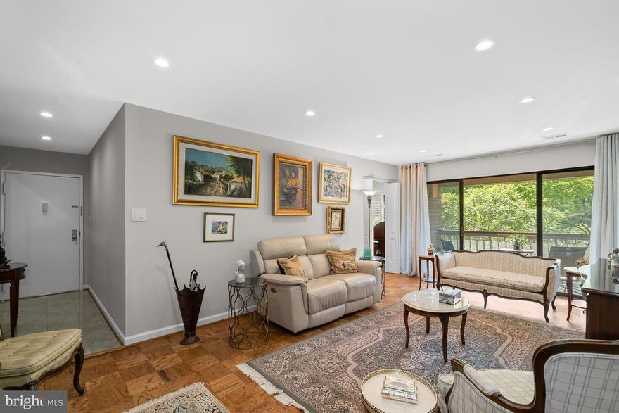Great location on this rarely available fantastic and beautifully updated 1,400+ sq. ft. two bedroom and den, two bath condo with a magnificent view from the balcony. Kitchen and baths have been meticulously updated, with an expanded custom in unit laundry unit, and great large and finished closets. Large storage unit included. Plenty of parking spaces in front of building on a tree lined street, with a community pool, tennis courts, trails and 2 blocks from Metro, White Flint, Whole Foods and Pike and Rose. Available September 5,  2025.  $200.00 Move in fee and $50.00 application fee.