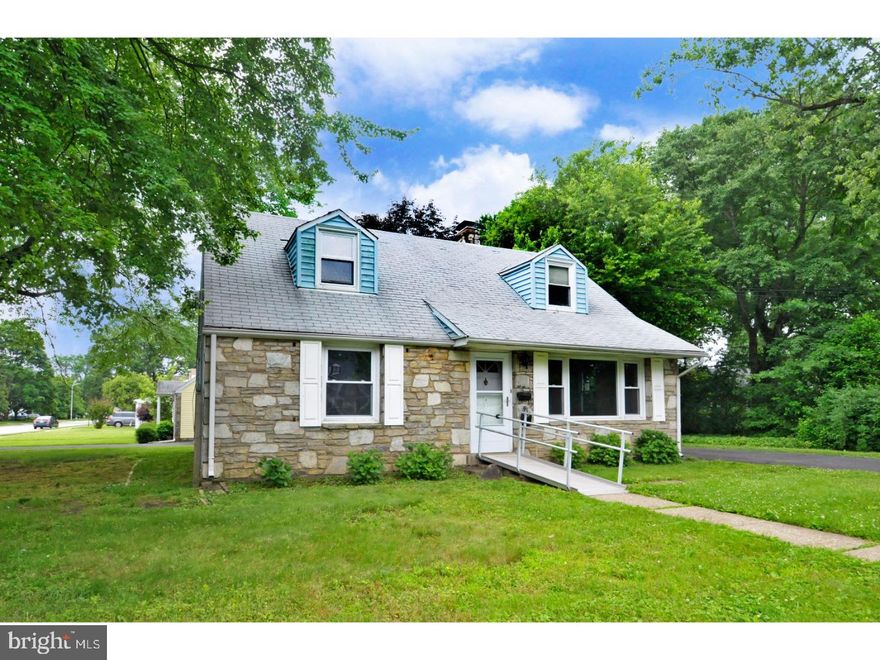 Oreland - Handicap accessible on first floor. Second floor currently an apartment for tenant who was caregiver for 1st floor resident.  First floor features living room with a front wall of windows, stone fireplace with wood stove insert, spacious eat-in kitchen with breakfast bar, gas range, laundry area and utility room for heater and hot water (domestic) heater. Door leading to a deck.  Two bedrooms and hall bath with stall shower.  The second floor has an inside staircase leading to a 3rd bedroom, hall bath with stall shower and sitting room/kitchen area.  This property is being sold in "as is" condition and has been priced accordingly.  Located in the award winning Springfield School District and conveniently accessible to Route 309 PA Turnpike and minutes away from Chestnut Hill and downtown Philadelphia. There is great potential with this property. If you are looking for a wonderful neighborhood, this is the home for you.