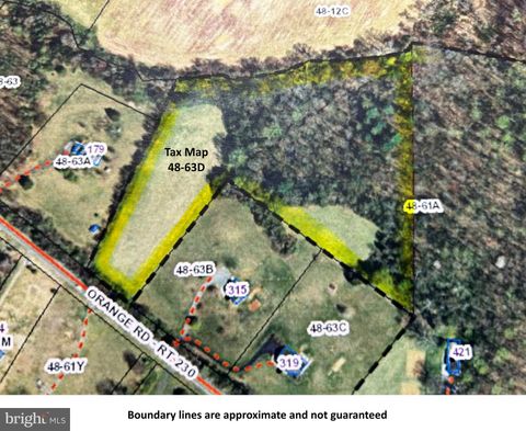 Vacant Land For Sale - Orange Road<br/> Madison County, PRATTS, VA 22731