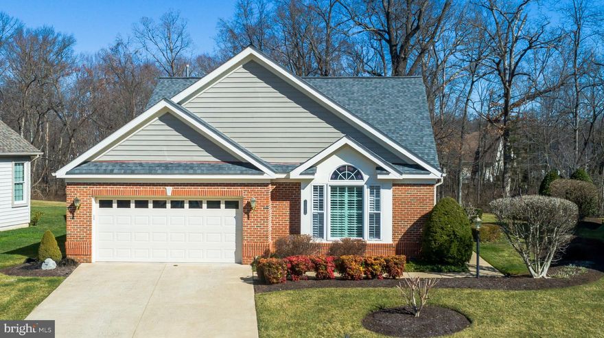 Amazing ONE LEVEL  LIVING IS AT IT'S BEST  in this beautiful Yardley  located in the Award Winning Community of Heritage Hunt an Active Adult community  (Age restricted 55+)  **Park-like setting with professional landscaping backing to woods**Gleaming hardwood floors greet guests**French doors off foyer lead to large living room or office **Formal dining room for entertaining**Kitchen with stainless appliances, white cabinetry, island with bay window nook for table**Open family room with built-in bookcases and a double-sided gas fireplace **Sunroom with skylights & built-in cabinetry overlooks woods**Main level master bedroom and  with new  redesigned master bath with heated floors**2 additional bedrooms on main level and with renovated guest  bath**Washer and Dryer convey**Screened in porch with  skylights backs to  private wooded backyard**Extra storage throughout home and garage* Newer roof and HVAC.