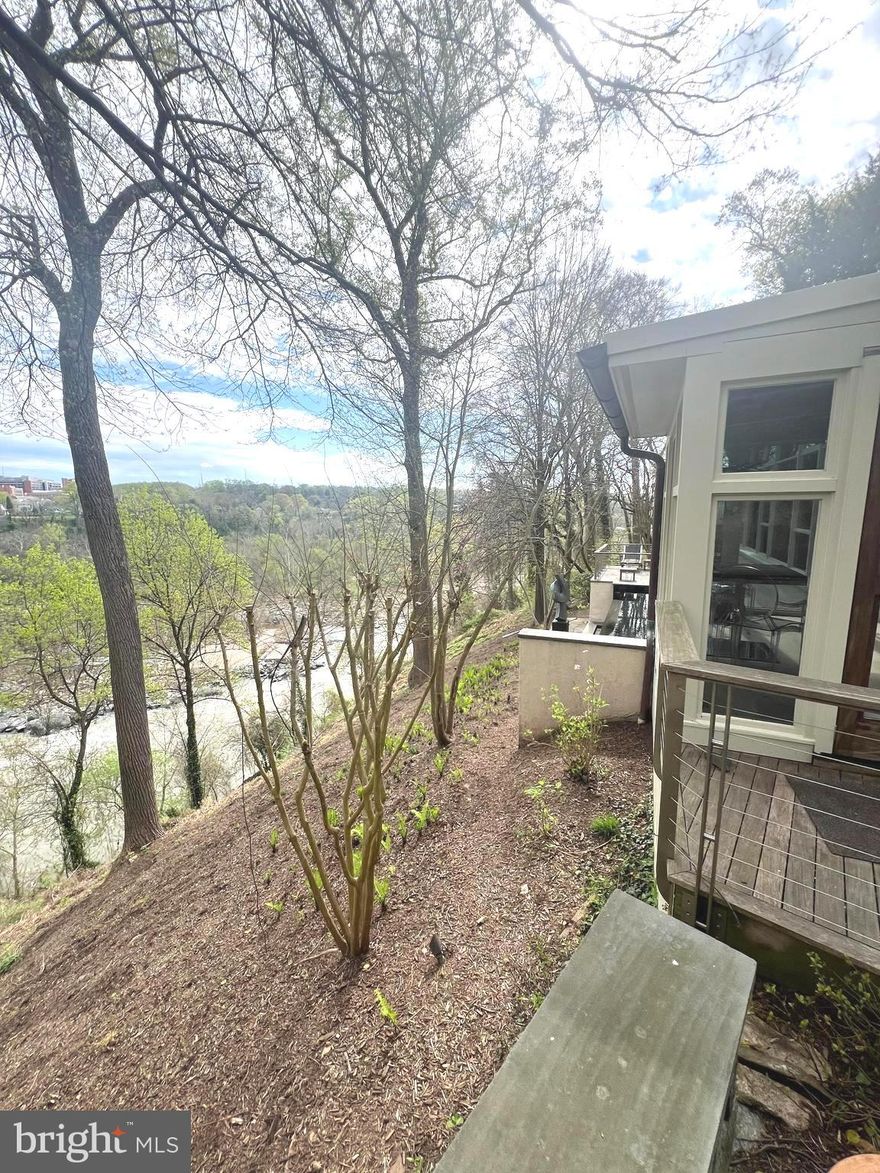 Truly a unique and extraordinary one-of-a-kind lot.  This property affords the opportunity to build a new residence with world class views of the Potomac River and the Palisades of Washington DC.  The location for a new home along with exterior renderings displays a stunning vision to create a custom residence on this irreplaceable property.  The existing home on the site is light filled, floor to ceiling glass with three levels comprising open, contemporary spaces and fine finish details.