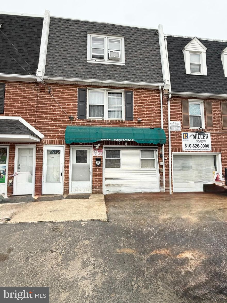Exceptional Investment Opportunity in Clifton Heights, PA! 
Welcome to 409 North Springfield Rd, an exceptional opportunity in the heart of Clifton Heights, Pennsylvania! This versatile property features a high-visibility commercial space on the first floor, perfectly suited for a variety of business ventures, paired with a charming three-bedroom apartment above – ideal for owner-occupants or investors seeking steady rental income.
Recently renovated to modern standards less than three years ago, this beautifully updated property boasts a sleek, contemporary design that seamlessly blends functionality and style. The commercial space is strategically located along a busy road, ensuring optimal traffic exposure and accessibility, making it a prime location for any business.
The upper-level three-bedroom apartment offers a spacious and welcoming living environment, featuring an open layout with abundant natural light, modern amenities, and the sought-after ROl built-in for added convenience and luxury. Whether you're looking to expand your business or live above your workspace, this layout provides ultimate flexibility.
Conveniently situated near Philadelphia International Airport and major highways, commuting and travel are a breeze. Enjoy a vibrant local community with an array of excellent restaurants, shops, and services just moments away. 
This property can also be purchased as a package with 401 North Springfield Rd., presenting a unique investment opportunity for those looking to own multiple commercial spaces in this thriving area.
Don’t miss your chance to own this remarkable property in a prime location! Whether you’re an entrepreneur, investor, or someone looking for the perfect live-work arrangement, 409 North Springfield Rd. is ready for you to make it your own. Schedule your private tour today and explore the endless possibilities!