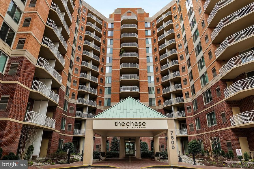 Renovated cozy condo in the heart of Bethesda**Upgraded kitchen with stainless steel appliances, granite countertops, and hardwood flooring **Updated bathroom as well**Hardwood throughout except bedroom with carpet**Balcony off living room**Washer/Dryer in unit**Community pool, tennis courts, 24 hour front desk staff,  fitness room and much more**1 garage parking space included**Metro one block away**Sorry, no pets allowed**Property available immediately.