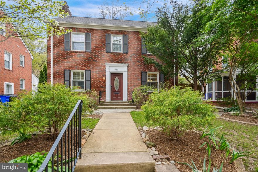 Classic Center Hall Colonial with Detached Studio, Main-Level Suite, and Income Potential!

Beautifully landscaped  6,640 sq ft lot, with expanded 4BR, 4BA center hall colonial offering the perfect blend of traditional charm, modern flexibility, and unbeatable location—just two blocks from the Bethesda Metro and steps to downtown dining, shops, and parks.

The main level features a classic layout with hardwood floors, a formal living room and fireplace to the left of the entry, and a dining room and kitchen to the right. A spacious rear first-floor addition (originally designed for aging-in-place) includes a large light infused bedroom or living space, full bath, and its own closet with washer/dryer hookup. It’s ideal as a guest suite, future primary, or work-from-home wing.

Upstairs, you’ll find three bedrooms, a full hall bath, and a walk-up attic for extra storage or future expansion. The finished lower level offers a recreation room, third full bathroom, laundry area with storage, and walk-out to the side yard—perfect for a gym, guest suite, or playroom.

In the backyard, a fully detached studio-style ADU with full bath and kitchenette provides excellent flexibility and is currently operating as a high-performing Airbnb. Whether for rental income, in-laws, workspace or creative use, it’s a standout asset.

The fenced backyard is a private retreat, featuring a hot tub, mature landscaping, a large garden shed, two patios and a flat lawn area perfect for play or gardening. A rare find in one of Bethesda’s most desirable neighborhoods, this home offers space to grow, income potential, and timeless appeal—all just steps from everything fabulous.