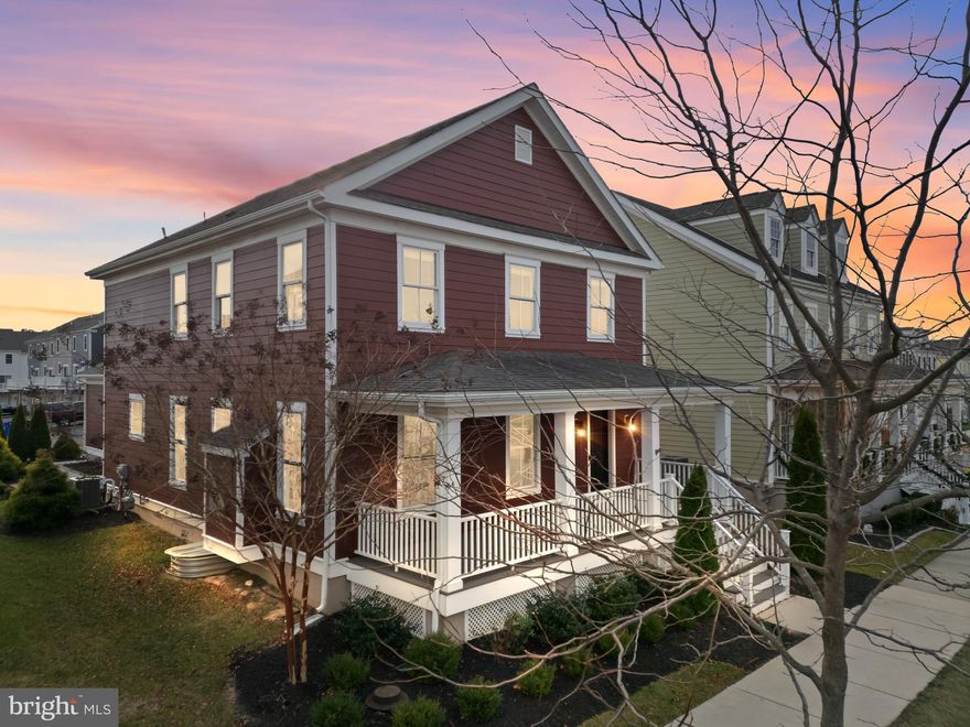 Beautifully designed, newer construction home in the Appoquinimink School District in the Town of Whitehall. 531 Wheelmen Street will welcome you with a professionally landscaped front yard, an expansive covered front porch with recessed lighting and a rear patio that is perfect for entertaining or relaxing. Once inside you will notice the hardwood floors that continue throughout the home and the abundance of recessed lighting. There is an open-concept kitchen and family room that were flawlessly designed with crown molding, a large island with seating for four, granite counters, a fireplace and stainless steel appliances. On this level you will also find a rear den with a second fireplace, a half bath and the laundry area. Upstairs you will find three spacious bedrooms and two well appointed full bathrooms. The primary bedroom features ample storage space including a walk in closet and an en-suite bathroom with a double vanity. Downstairs there is a finished basement complete with a half bathroom, egress window, built in cabinetry and counter space. There is also additional ample storage space in the lower level. A covered breezeway connects your two car garage to the home so weather is never an issue. As an added bonus the Town of Whitehall has been designed so that you are located within walking distance to parks, shops, a beer garden(during the summer months), a wellness center and much more. Request a personal tour today!