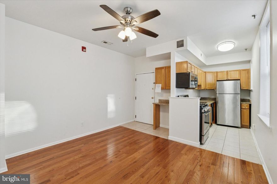 Fantastic one bedroom in convenient location close to Center City, the Broad Street Subway,  and Temple University. This unit features hardwood floors in the main living area and carpets in the bedroom, an updated kitchen with stainless steel appliances and granite counters, plus an updated bathroom. Great space, great location, plus extra storage in the shared basement. Shared laundry in the basement. Located just a few blocks from the Broad Street subway, and within walking distance to many restaurants & shops. Available 7/1. Pets are OK on case by case basis with $350 non-refundable deposit. This is a non-smoking building.