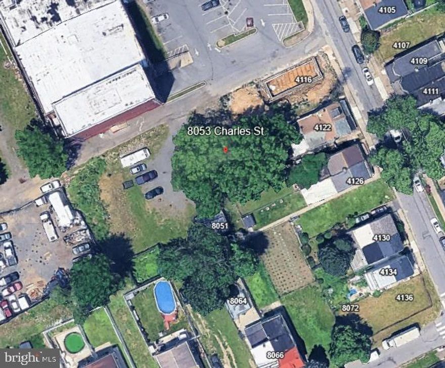 🏡 Vacant Lot for Sale – 8053 Charles St, Philadelphia, PA 19136

Opportunity knocks in Northeast Philadelphia! This vacant lot at 8053 Charles Street offers a generous 28x84 ft footprint—perfect for investors, builders, or business owners looking for flexible space in a convenient location.

Whether you're looking to store company vehicles, expand your business operations, or build a brand-new home, this versatile parcel is ready to meet your needs. Zoned residential and surrounded by existing development, this property provides a fantastic foundation for future growth.

Conveniently located near shopping, public transportation, and major roadways, you'll enjoy both accessibility and potential. Drive by and see the possibilities for yourself!

🔹 Lot Size: 28 ft x 84 ft
🔹 Use: Storage, Development, Investment
🔹 Location: Prime Northeast Philly
🔹 Status: Vacant and ready for your vision

📞 Don’t miss this chance to secure your piece of Philadelphia—contact us today for more information!