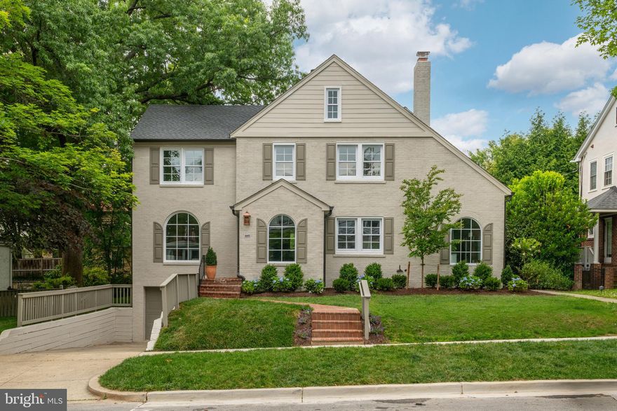 Open House Canceled, Seller Accepted Compelling Offer. Welcome to Peltrie Place's newest restoration in Chevy Chase. This beautifully restored and thoughtfully renovated 5-bedroom home blends timeless architectural character with luxurious finishes used throughout. 

When you arrive, you’re greeted by European wide plank oak floors and an inviting entrance foyer that has an oversized arched window with sunlight streaming in. Through to the living room, there is ample seating space for entertaining as well as a restored wood-burning fireplace with marble detail. Adjacent is the dining room, perfect for everyday dining or lavish dinner parties. The gourmet chef's eat-in kitchen is skylit and opens into a breakfast / family room. The kitchen has designer selected cabinetry and hardware, as well as a large walk-in pantry and separate coffee or dry bar area. From the imported Italian Porcelain countertops and floating shelves to the luxury suite of top-of-the-line appliances, this kitchen is beyond your wildest dreams. It has a large walnut stained wood island with stool seating for 4 and a gorgeous custom drywall hood with millwork. In the breakfast / family room you will notice another oversized arched window that is a perfect place for your morning coffee with room for a tv area as well as a breakfast table. A sitting room or home office as well as a large first floor bedroom with a full windowed bathroom that has a dual vanity, and walk-in shower provides a great option for a guest suite. Also on this floor is the most charming and thoughtfully designed mudroom / laundry room (with a side entrance) that has two oversized arched windows, a built-in bench with storage and powder bathroom. 

Upstairs, there are 4 bedrooms, a hallway linen closet and access to the large attic space for storage. The primary suite is tucked away through a private hallway making it a perfect oasis to escape. There are two built-out walk-in closets and room for a sitting area within the bedroom. The windowed primary bathroom has travertine style porcelain floors, a dual vanity, a freestanding tub, a 3-system walk-in shower, a separate water closet, and ample storage space. Also on this level is a large hallway bathroom with a dual vanity and a separated water closet / shower area with a bathtub. 

Down to the lower level, there is a secondary mudroom next to the attached 2-car tandem garage (with EV charger), a gracious play area with a kid's nook under the steps, an additional hook up for washer / dryer, and a second powder bathroom. Also on this level is the mechanical room and a storage room. In the backyard, there is a new terrace off the kitchen with access points also from the sitting room or home office as well as the main level bedroom. There is space for a BBQ, dining table and lounge area. On the ground level, there is a newly restructured back and side yard - with generous space to kick the soccer ball around and cozy up by a firepit.

Ideally located in between Friendship Heights and Downtown Bethesda, this home is in close proximity to shopping, restaurants, public transportation, parks and the Capital Crescent Trail. As seen in Architectural Digest and Home & Design, Peltrie Place prides itself on designer focused projects with no detail overlooked. Please inquire for a full list of property details and improvements.