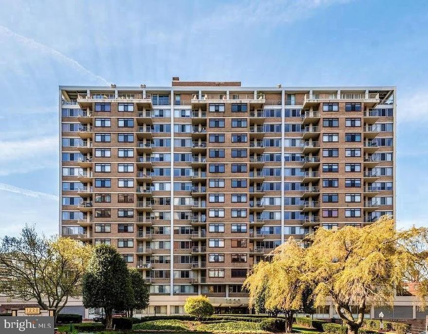 Location and convenience this one has it all....Located in a luxury building on the 10th floor, has fabulous tree top view and even the view of the National Cathedral. Mins to shopping and transportation, shops and theaters, restaurants and more. Rent includes all utilities' except cable..... Enjoy the pool, fitness room, media and game room...This lovely and spacious one bedroom with balcony has it all....