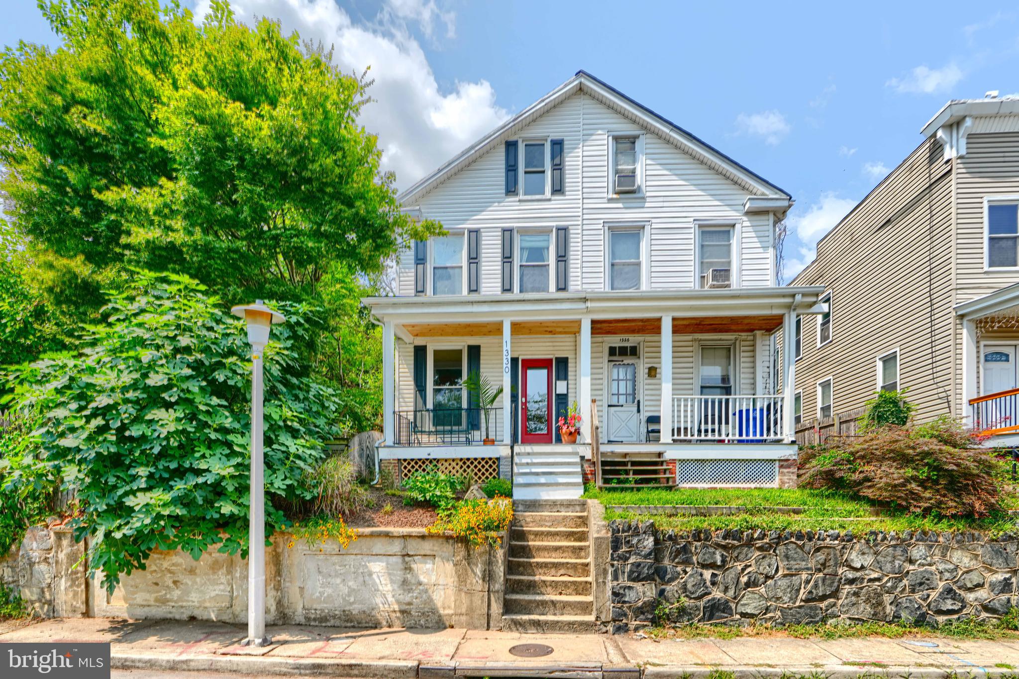 OPEN SUNDAY, August 3rd from 11am to 12:30pm!
Custom-designed kitchen, spacious layout, and a backyard oasis! This Hampden gem has it all. This 4BR, 2.5BA home offers 1,575 sq ft across three levels, including a large primary bedroom with a bonus office or workout space. The thoughtfully renovated kitchen features a smart layout and designer touches throughout. Enjoy central air plus a third-floor split system, a front porch, and a separate dining room.
The main level features hardwood floors, a spacious living room, and the dining room opens to a charming kitchen! The kitchen has been updated with butcher block counters, a ceramic farm sink, stainless steel appliances, double oven/ stove with hood vent, tile backsplash, open shelves, and plenty of cabinet space. A half bathroom and laundry area is conveniently located on the main level just past the kitchen.
The second level of the home has two full bathrooms and two spacious bedrooms. Two more bedrooms are located on the third floor.
Out back, you’ll find a private fenced yard with patio, pond, grassy play space, and a firepit, plus a rare second deeded lot with a garage/workshop and parking for 2+ cars. The street is quiet and friendly, yet just blocks from The Avenue, light rail, Union Mill, and more. It’s a peaceful, flexible home base with nature out back and city life out front.