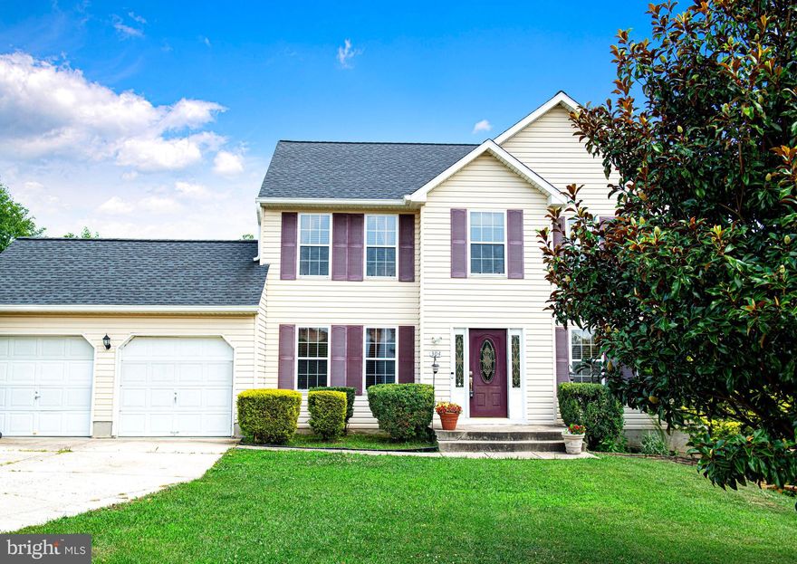 Spacious colonial in Grace Harbour!  This sizable home sits in a cul-de-sac setting and features a front load 2 car attached garage. This lot is one of the larger lots in the neighborhood! Enter into foyer with cherry wood floors. A den or formal living room sits to your right with dining to the left. The foyer is center hall style with stairs to upper level and a hall that leads back to the kitchen. The kitchen features granite tops on maple cabinets, stainless steel appliances with gas cooking, tile backsplash, & eat-in table space. A slider from this area gives you access to the deck that overlooks the rear yard.  A family room is open to the kitchen with a fireplace.  The primary bedroom with en-suite features a walk-in-shower.  The additional bedrooms are all of generous size.  The lower level is fully finished as in-law space with walk-out level to rear yard. This area offers covered seating from the deck above.  With 2 additional bedrooms in the lower level, this level features a full bath and kitchenette that offer room for table and so much more.  Roof in 2017 with 50 year shingle. HVAC in 2019. Water heater updated to gas in 2019. Just minutes from the Historic City of Havre De Grace, which is where the Chesapeake Bay meets the Susquehanna River. Here you can find waterfront views, restaurants, parks, museums, events, & so much more. Grace Harbour is also just seconds from I-95 making this location a win for commuters.