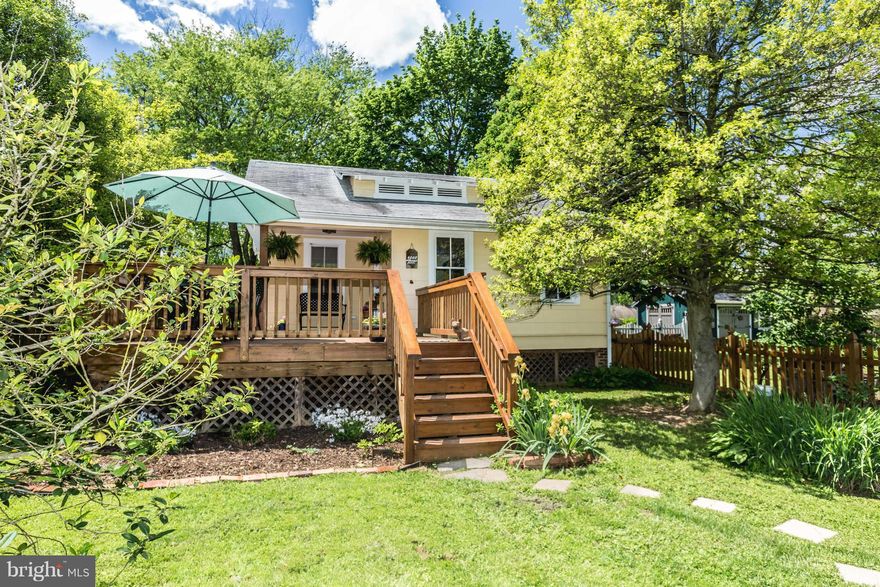 RARELY AVAILABLE: Great one level minimalist cottage with close proximity to Roland Park and Mt Washington shops, but with the advantage of Baltimore County taxes and school district. Renovated with features as; 2 year old HVAC, 4 yr. old HW heater, updated kitchen, bath, electric, vintage pine flooring, walk-in master closet,large deck overlooks fenced level yard, 2017 new roof. So much charm!