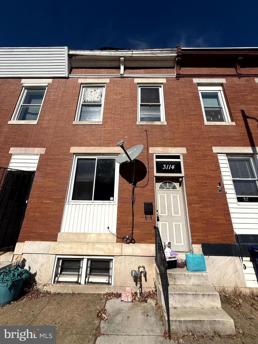 Charming home located in Baltimore City. This home has 3 bedrooms 1 bath. Unfinished basement for storage or added living space. Close to schools, shopping and transportation. Don't miss out on the opportunity to own this home!