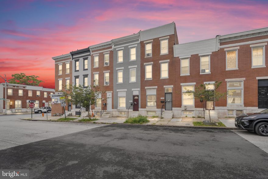 Welcome to this updated 4-bed, 2½-bath rowhome offering  1,587 sq ft of living space. Freshly painted with brand-new carpet, this home is move-in ready for its new owner. Enjoy LVP floors, a rear patio perfect for warm-weather relaxation, and a partially finished basement for extra storage or living space. Conveniently located near Johns Hopkins, Ellwood Park, and Bocek Park, this home blends comfort, character, and city convenience.