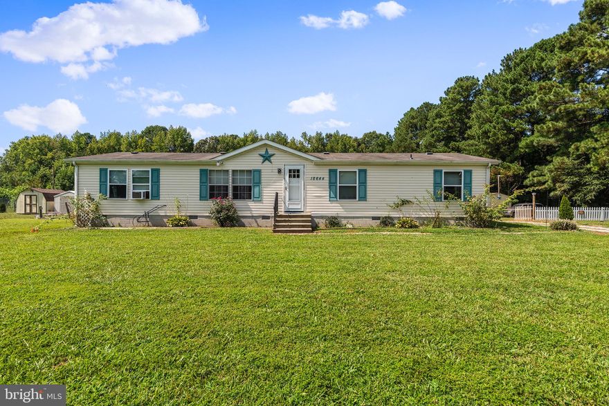 Living in Marydel, MD is a unique experience. The small town has a population of only 500 people, giving it the feel of an intimate community. Everyone knows each other and is willing to help each other out in any way possible. There are plenty of beautiful parks and outdoor activities to enjoy, like hiking and camping in the nearby forests or fishing in one of the many nearby creeks. Marydel also offers a variety of cultural events like art shows and festivals throughout the year. It's a peaceful place within seconds to the DE line with wonderful people that make it a great place to call home. The home was updated recently with a newer refrigerator, hot water heater, stove, microwave and some windows were replaced. Two large family rooms allow for a great home office or daycare. This great layout has two bedrooms on one side and the primary suite w/ bath on the opposite side. 20 minutes to Dover DE, 45 minutes to Easton, MD & 35 minutes to Middletown DE.