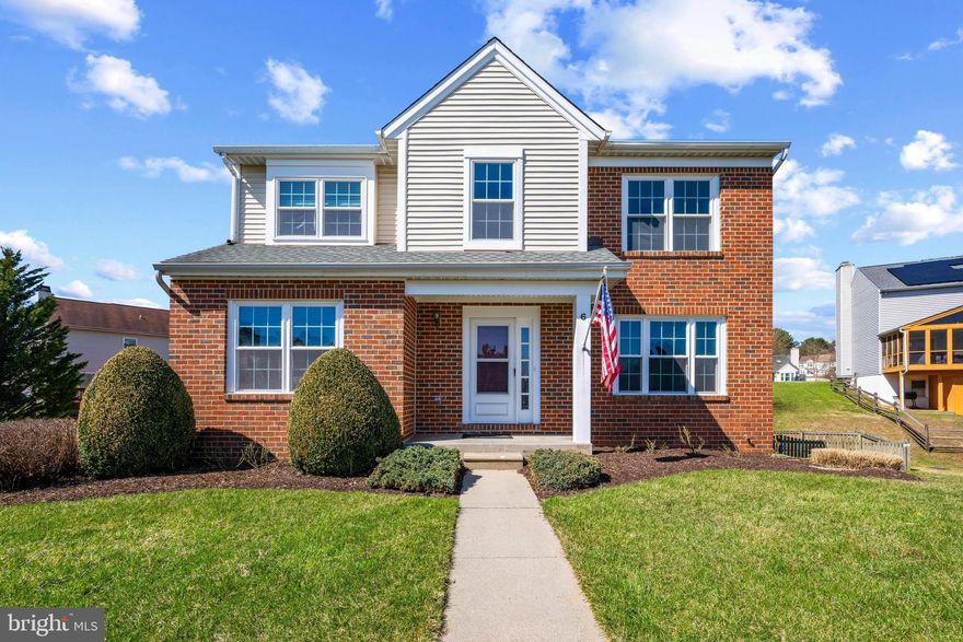 Beautiful brick-accented single-family residence offering 5 bedrooms, 2 full bathrooms, 2 half bathrooms, and 3,476 square feet, tucked away on a cul-de-sac in desirable Reisterstown. The traditional main level welcomes you with a gracious foyer and a convenient powder room. Plush carpeting flows from the formal living room effortlessly into the adjacent formal dining room, ideal for both everyday living and entertaining. The thoughtfully designed kitchen features stainless steel appliances, sleek knobless white cabinetry, a breakfast bar, a pantry, and a sunlit breakfast area with direct access to the deck. Open to the breakfast area is a spacious family room, creating a comfortable and connected gathering space. The upper level hosts four carpeted bedrooms and two full bathrooms, including a spacious primary suite with a cathedral ceiling, walk-in closet, separate vanity or makeup station, and a private ensuite bath. The walk-out lower level expands the living space with a large recreation room, a fifth bedroom, a half bathroom, and a storage area with laundry facilities. Outdoor living is complete with a deck, a lower patio, a storage shed, and a fully fenced backyard, perfect for relaxing, entertaining, or enjoying outdoor activities.