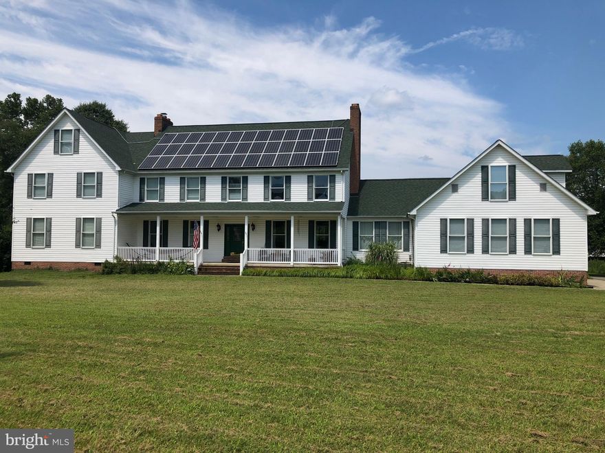 This is the home you are looking for! Perfect for the mechanic, woodworker, homesteader, entertainer or anyone that is looking for a versatile property. Large 5 bedrooms, 3 1/2 baths Colonial.  Connect with nature only a few minutes from La Plata; wooded area with a creek running through the back of the property is home to a variety of wildlife. Enjoy a large landscaped flower garden with a pavilion and fireplace; perfect for entertaining. Property features fenced areas; sheds and a detached garage; large areas for boat/camper/guest parking; owned solar array (not leased) that is only 4 years old with an estimated annual energy generation of  29,000 kWh.  Generate income from excess power (paid back to owners at $0.09 per kWh) and earn  1.5 monthly salable solar credits (currently at $45 per credit).  This home also has two geothermal heating and cooling units with a preheat water tank, a conditioned crawl space and ample attic insulation. This home is environmentally friendly and extremely energy efficient! Priced below appraisal!