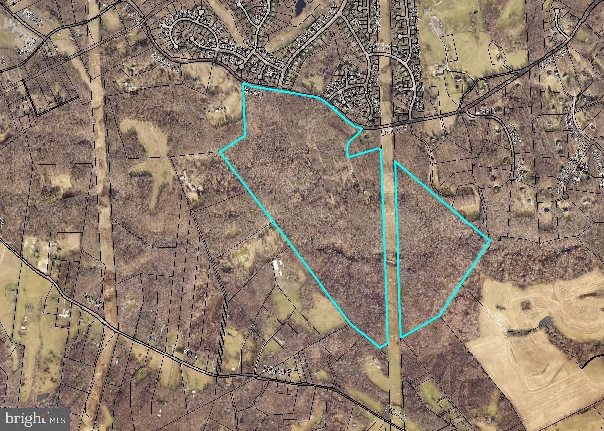 Best of both worlds... near Route 301 for easy access and expansive woodlands for privacy, HUNTING, ATV trails, hiking and just communing with nature. Land is rolling with several streams. The property is split by the PEPCO line which affords a unique opportunity to take advantage of over 1/2 mile or about 20 additional acres to use for crop farming. Several structures are on the land, one is the Historic site "Brookewood and Cemetery" which is currently occupied by a Tenant. Another structure is a 1903 Sears Kit home that is in solid shape, could be used as a hunting cabin. Another structure is a shell sitting on the foundation. And, a broken down barn exists - a woodworker would see some value to reclaim salvaged barn wood! Harvesting the timber in the future is a possibility as well.