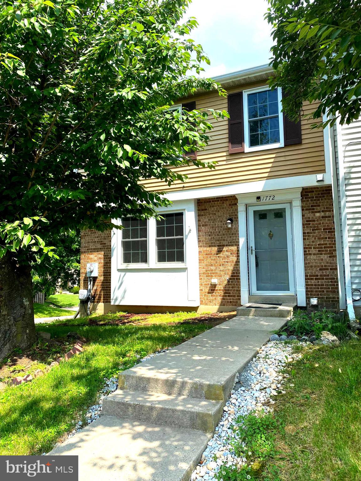 Beautiful and spacious end unit townhome in Amber Meadows. Walking distance to Amber Meadows Park, Fort Detrick, and the Cancer Research Center. Close proximity to shopping, public trans and highway access. Plenty of space in this home. Large living and dining areas, lots of natural light, updated kitchen and baths, large primary suite with new LVP flooring, high efficiency Pella windows, deck, patio, fenced rear yard, finished rec room with new LVP flooring and extra storage in the walkout basement. The best part is your electric bill, IT WILL BE ALMOST NOTHING!! This home has solar panels and produces 700 kwh per month on average. This means your summertime bills will be practically free. Come take advantage of this great opportunity before it is gone. Owner says good credit is a must.
